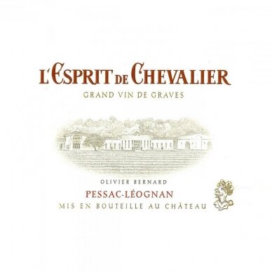 Domaine de Chevalier Esprit de Chevalier Pessac Leognan AOC 2017 0,75L 1