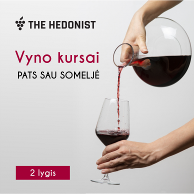 Vyno kursai dviems: Pats sau Somelje | 2 lygis (6 degustacijos) 2024-10-02