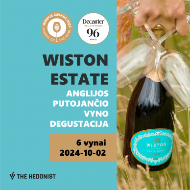 Wiston Estate: angliško putojančio vyno degustacija | 2024-10-02